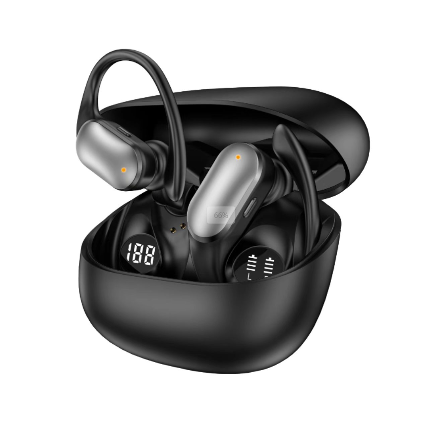 Ear-hook TWS Bluetooth Earbuds Bluetooth 5.4 Digital Display Stereo Wireless Earphones