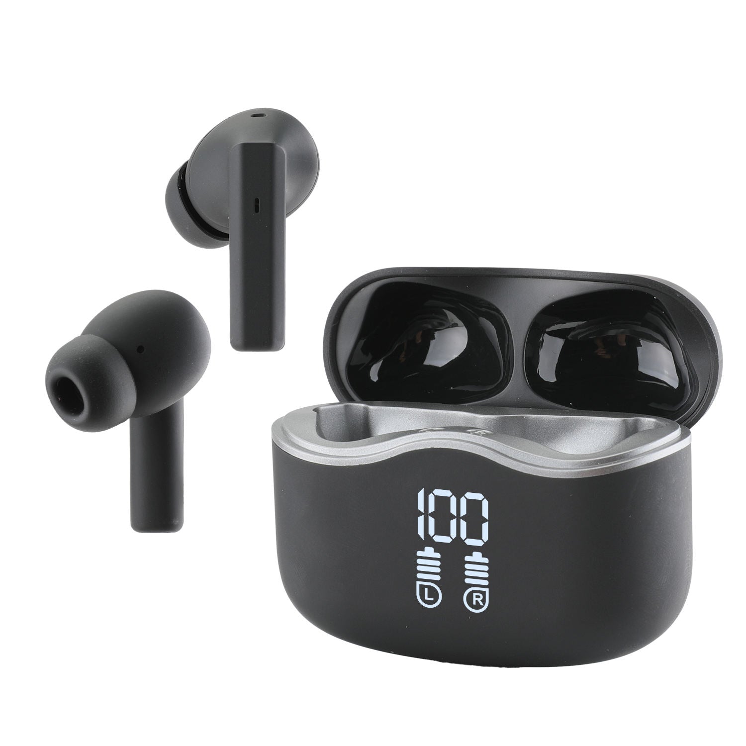6-Mic ANC+ENC TWS In-ear Bluetooth Earbuds with LED Digital Power Display, Bluetooth 5.3 Wireless Headphones