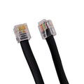 Coiled RJ12 6P6C Modular Telephone Cable, PVC Jacket 6-Core Copper RJ12 Male to Male Cord
