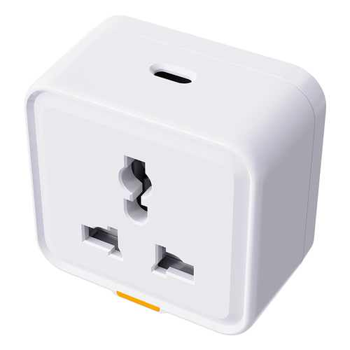 16A WiFi Universal Travel Smart Plug with Type-C Port, Multi-standard Travel Adapter Socket