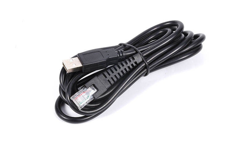 USB2.0 Male to RJ45 8P8C Cat5e Data Cable, 2M Pure Copper Barcode Scanner & Monitoring Cord