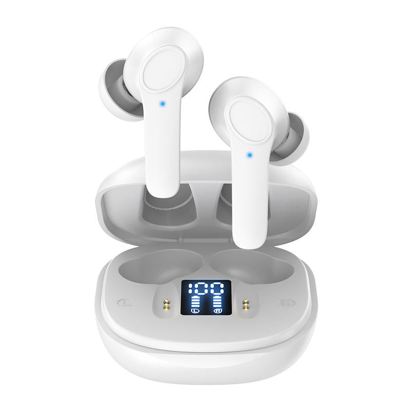TWS In-ear Bluetooth Earbuds with ENC Noise Reduction, Low Latency Digital Display Wireless Headset