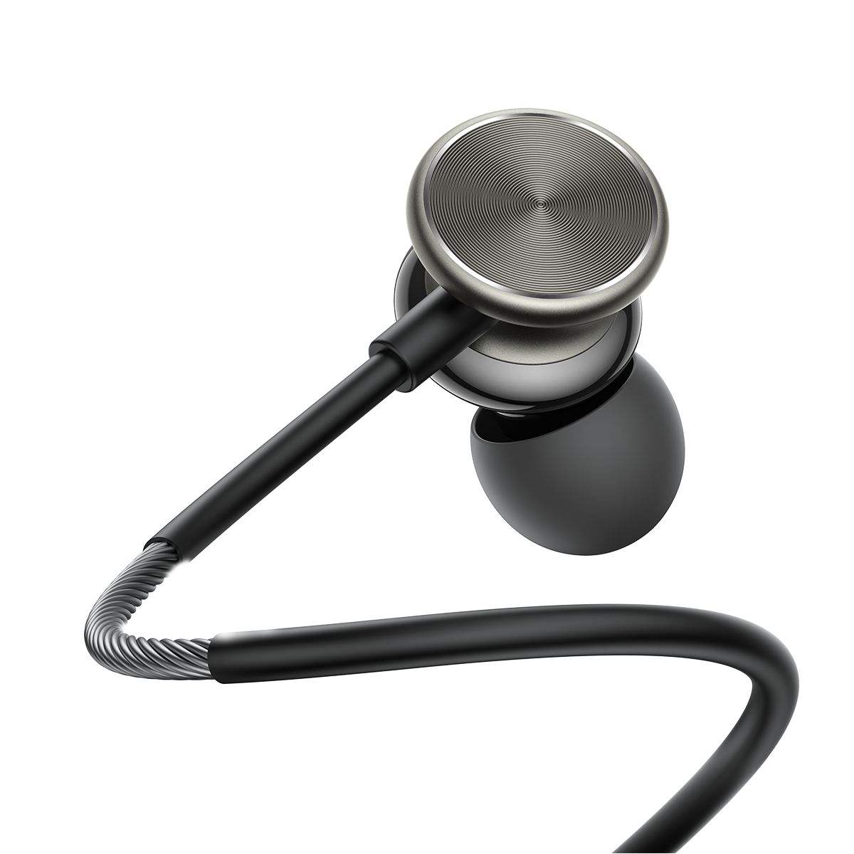 Type-C Wired In-ear Stereo Earphone with Inline Microphone IPX4 Sweat Resistant Headset