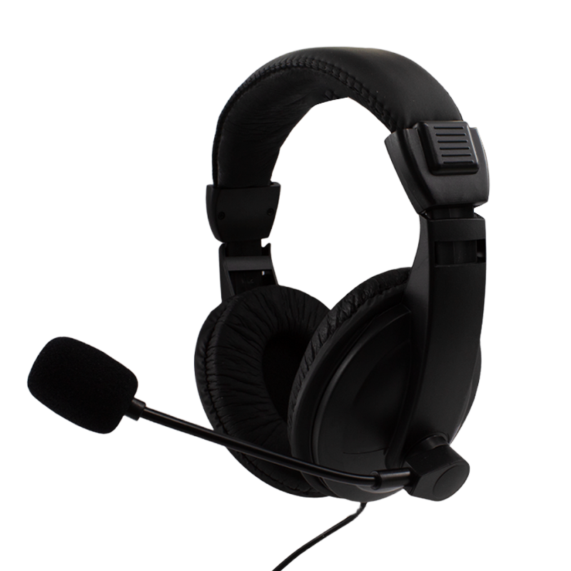 3.5mm Jack Wired Over-ear Gaming Headset with Boom Microphone & Environmental Noise Reduction