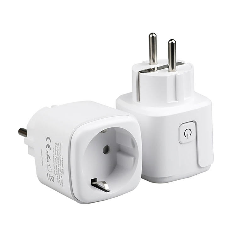 16A EU Standard WiFi Smart Plug, Remote Control Timer & Power Monitoring Smart Socket