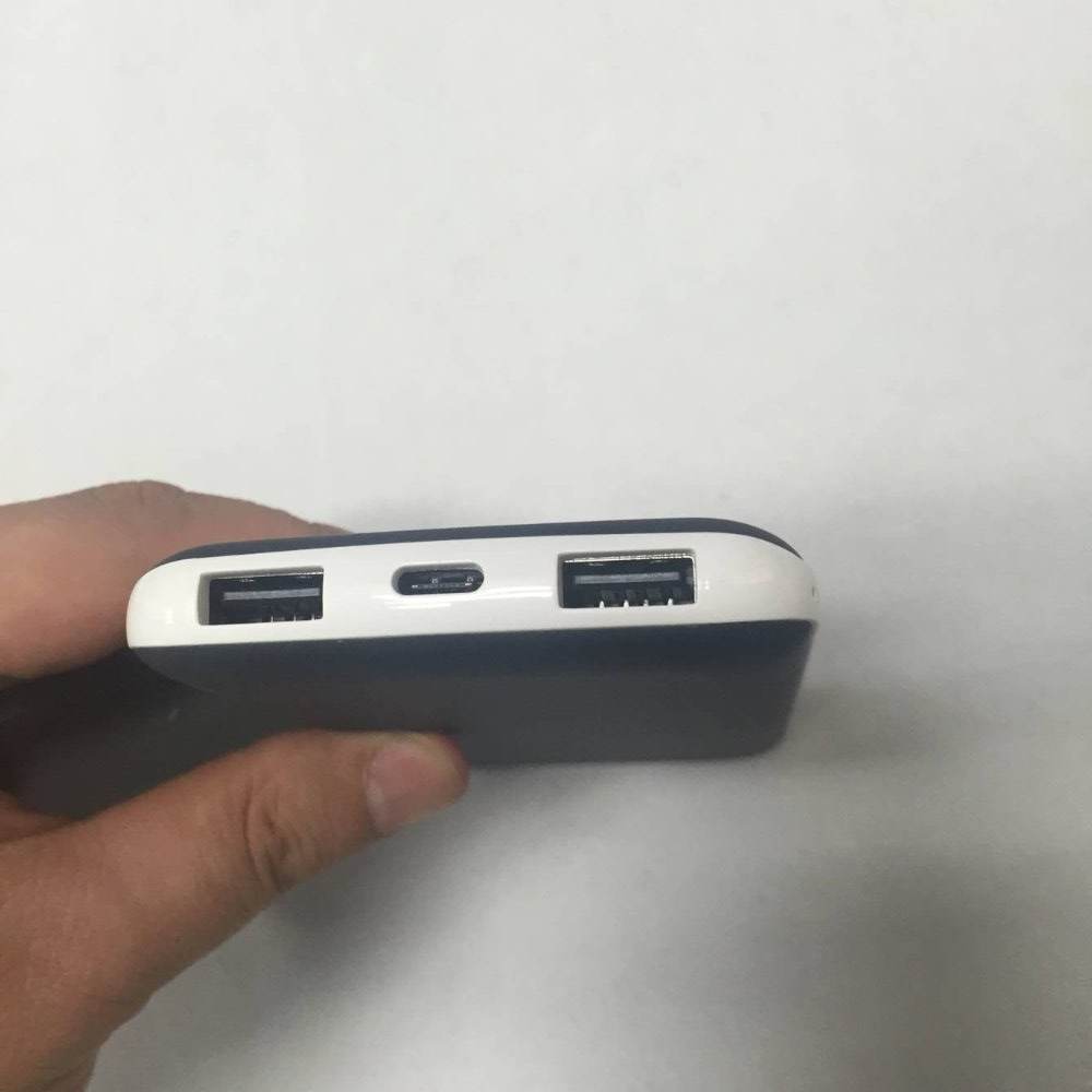 10000mAh Ultra-thin Portable Power Bank, 10W Fast Charging ABS Polymer Battery Powerbank