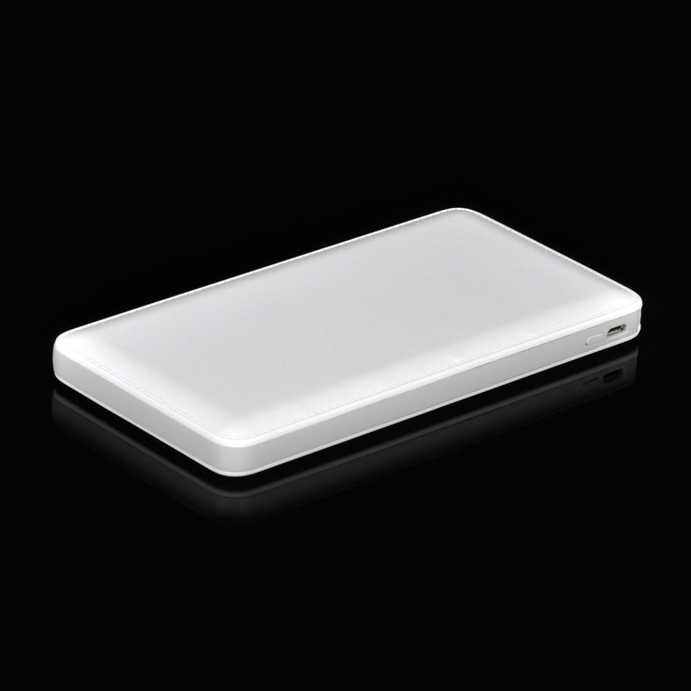 10000mAh Ultra-thin Portable Power Bank, Built-in Cable ABS+PC Mobile Charger