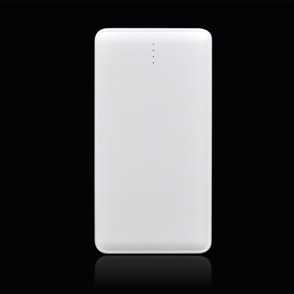 10000mAh Ultra-thin Portable Power Bank, Built-in Cable ABS+PC Mobile Charger