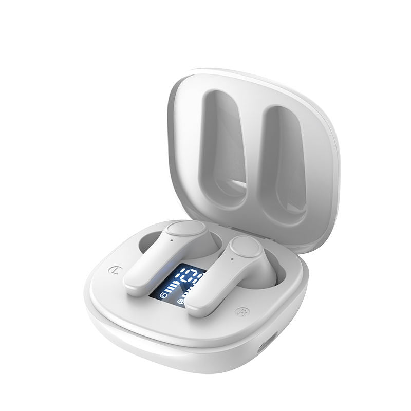 TWS In-ear Bluetooth Earbuds with ENC Noise Reduction, Low Latency Digital Display Wireless Headset