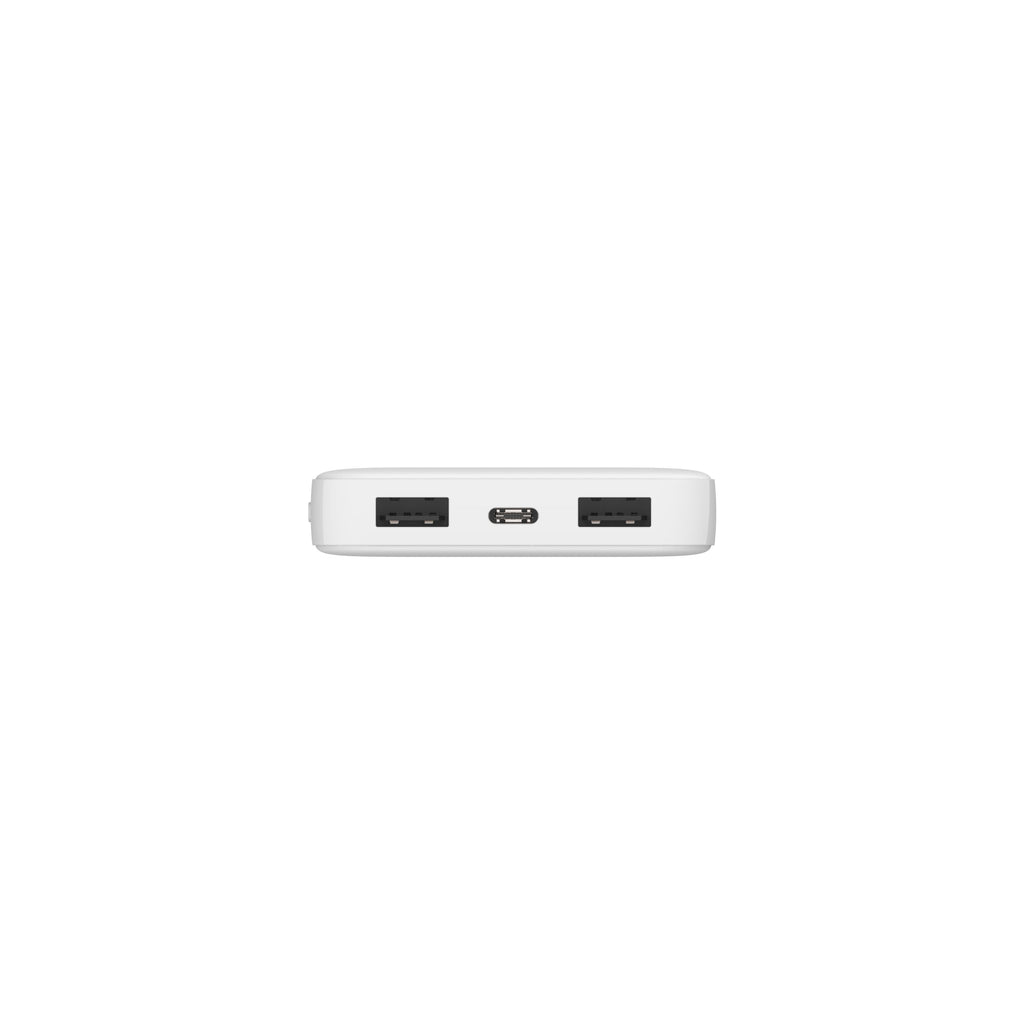 10000mAh Ultra-thin Portable Power Bank, PD Fast Charging Dual USB + Type-C Output Powerbank with LED Indicator