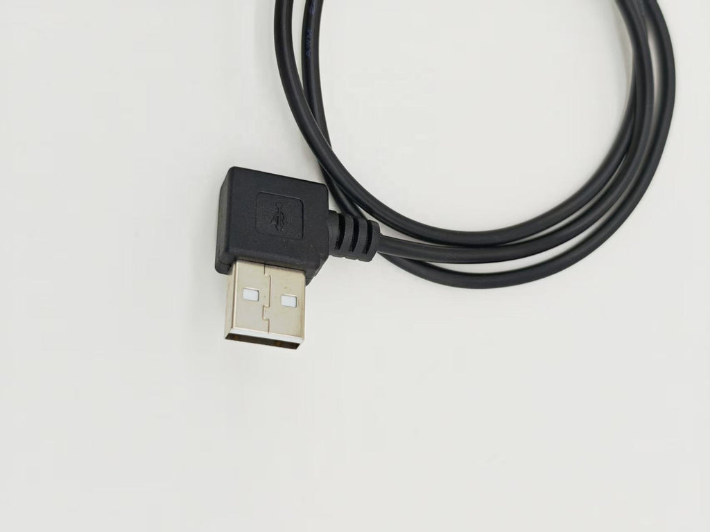 Right Angle USB-A to DC5521 Power Cable, USB2.0 PVC Sheath DC Charging Cord