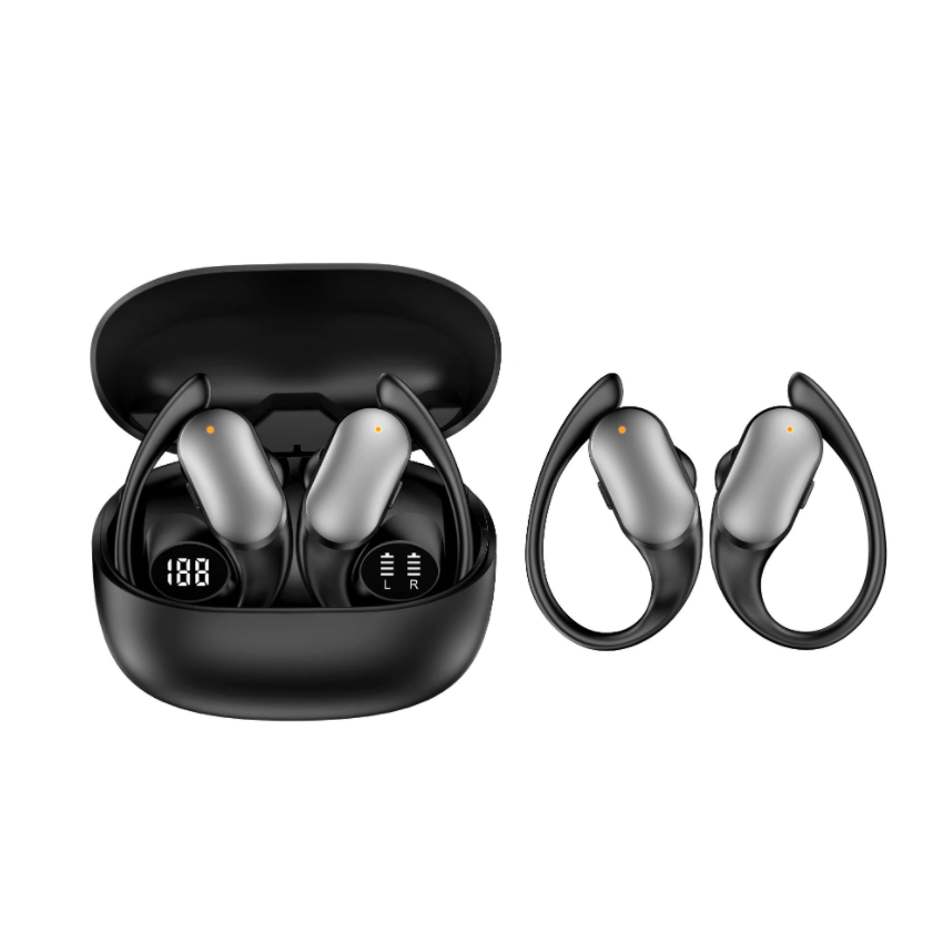 Ear-hook TWS Bluetooth Earbuds Bluetooth 5.4 Digital Display Stereo Wireless Earphones