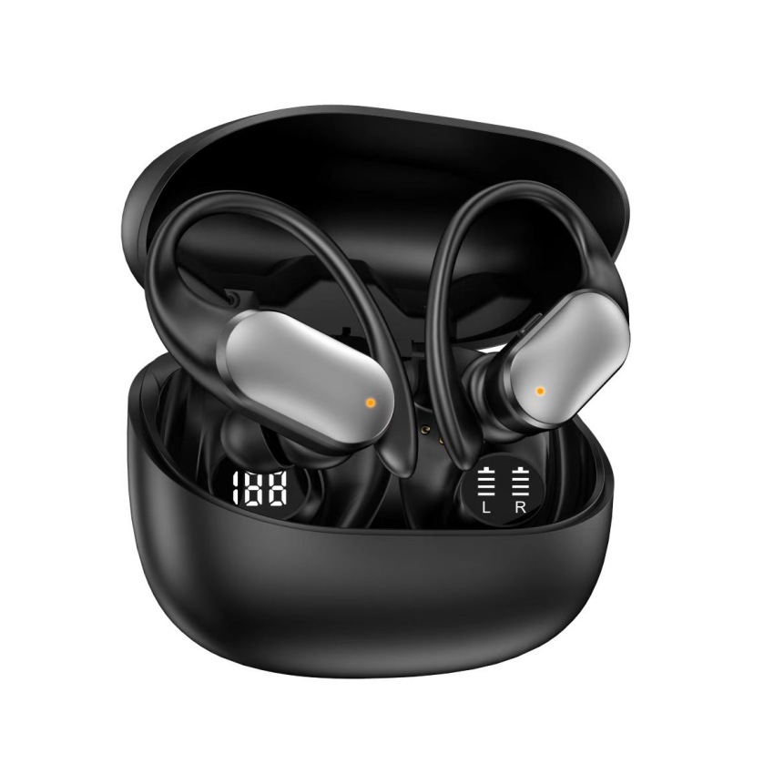 Ear-hook TWS Bluetooth Earbuds Bluetooth 5.4 Digital Display Stereo Wireless Earphones
