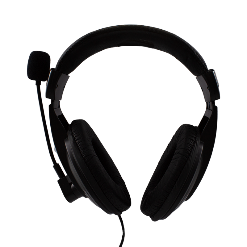 3.5mm Jack Wired Over-ear Gaming Headset with Boom Microphone & Environmental Noise Reduction