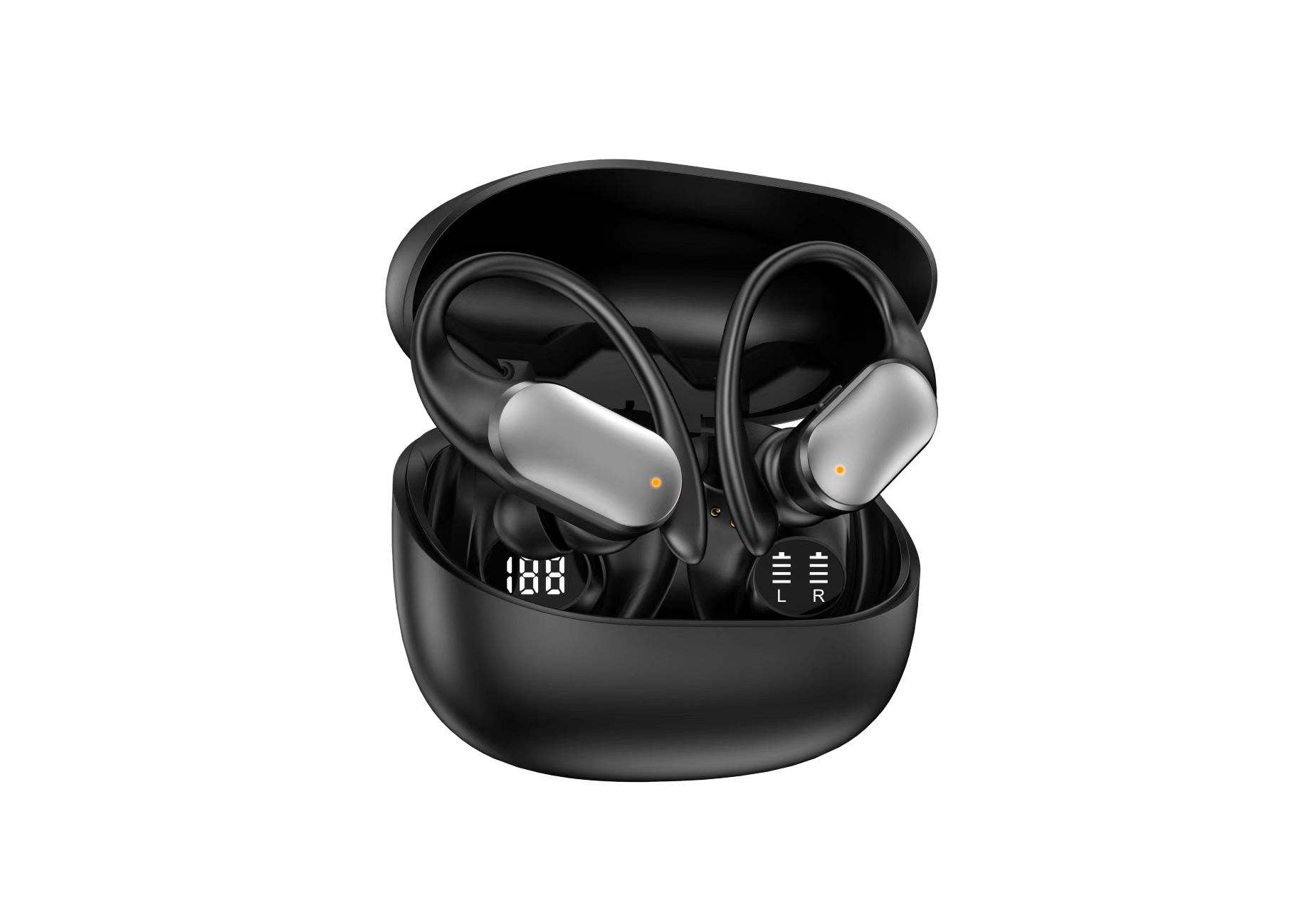 Ear-hook TWS Bluetooth Earbuds Bluetooth 5.4 Digital Display Stereo Wireless Earphones