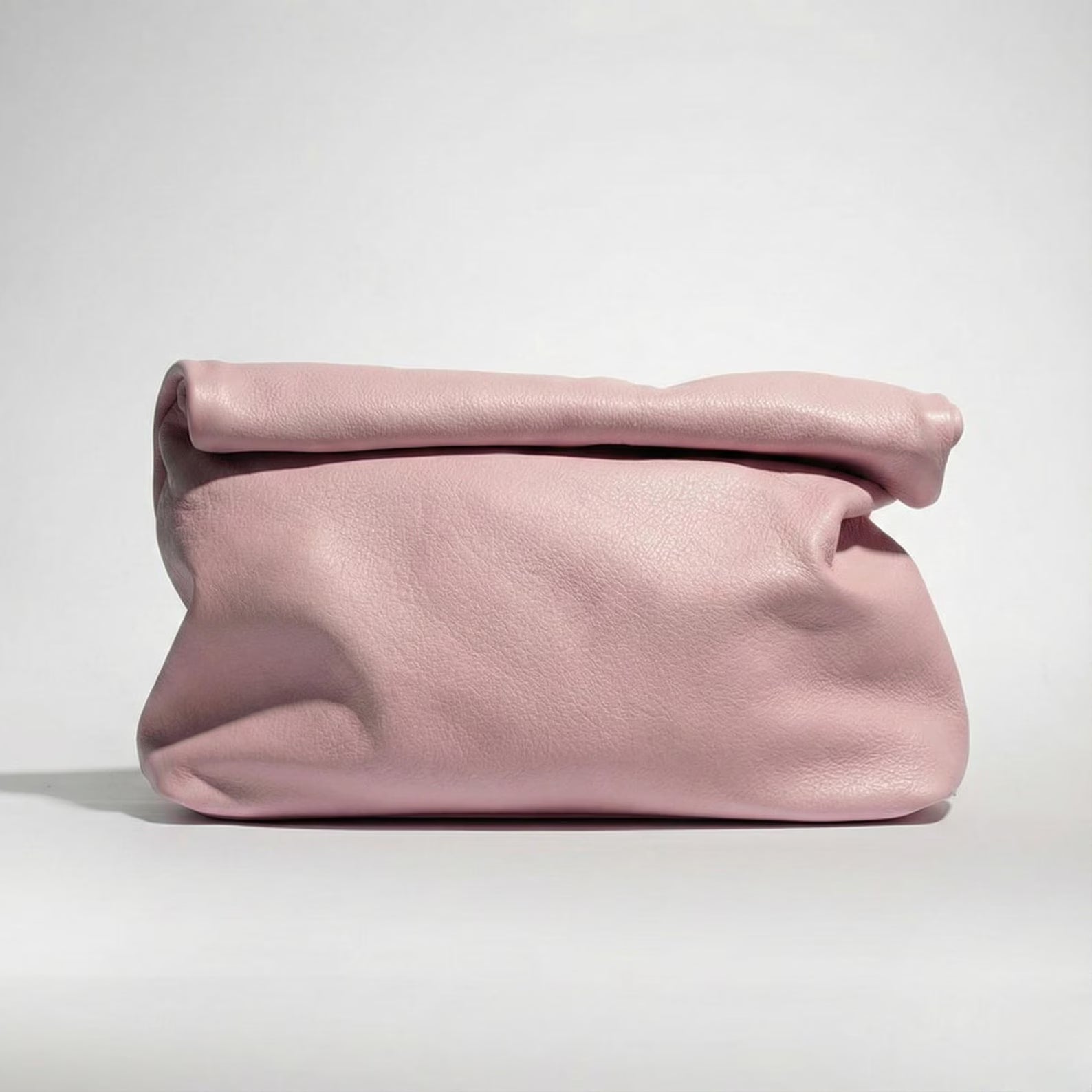 Soft Fold Genuine Leather Evening Clutch Bag